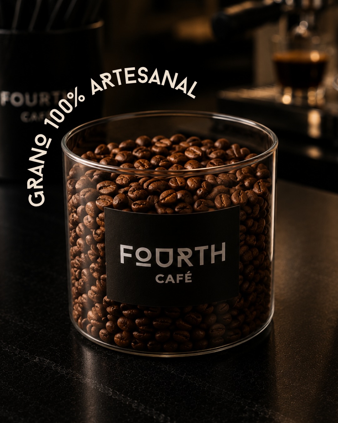 Grano de café artesanal usado en Fourth Café